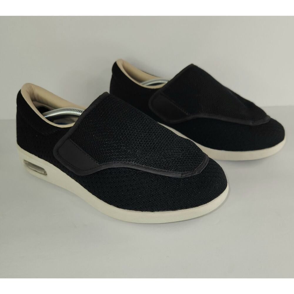 YouYun Diabetic Memory Foam Shoes Hook and Loop Closure Women’s 7 /Men’s 8